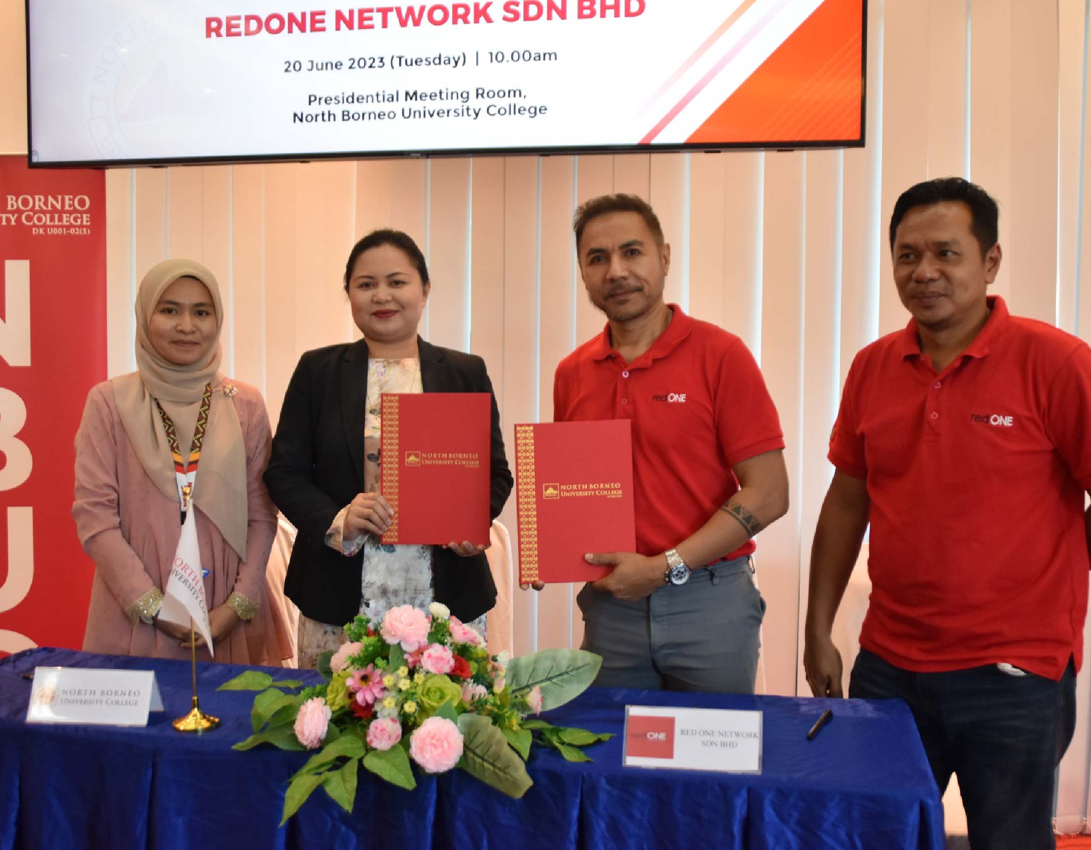 MoU Signing Ceremony NBUC and RedOne Network Sdn. Bhd.